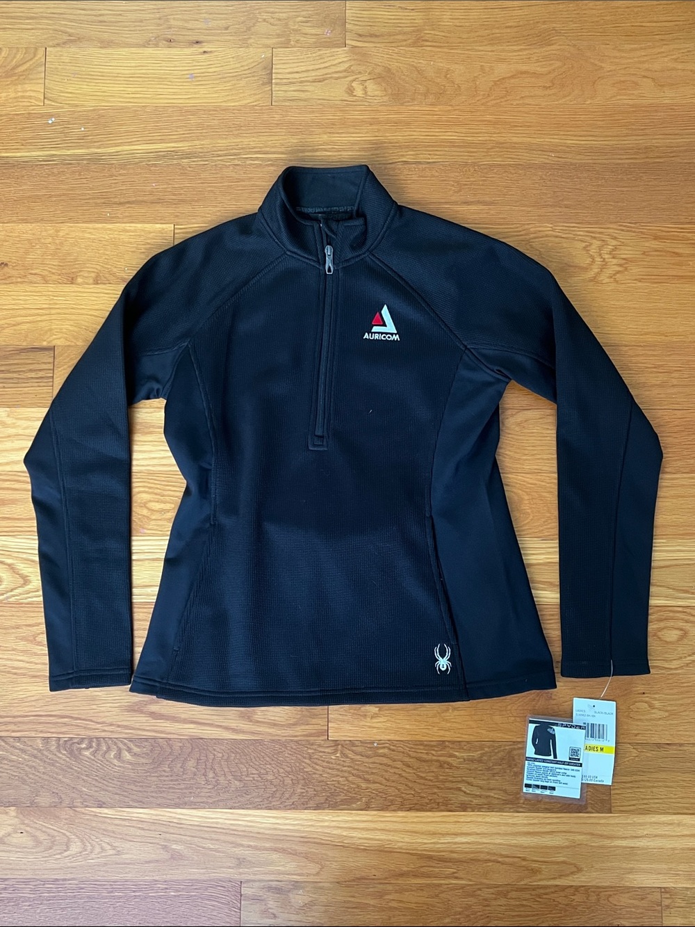 Spyder Black Half-Zip Utility Fleece Jacket